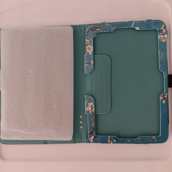 New Kindle Paperwhite Cover Apricot Blossom Blue Soft Foldable Stand COCFOOKIW - Picture 9 of 11